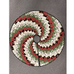 X-mas Bargello Tree Skirt
